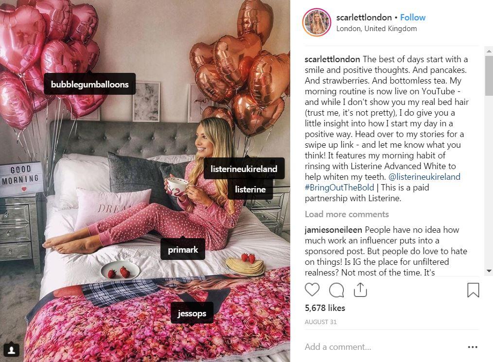 Mierzoete Instagrammarketing valt verkeerd (c)Scarlett_London